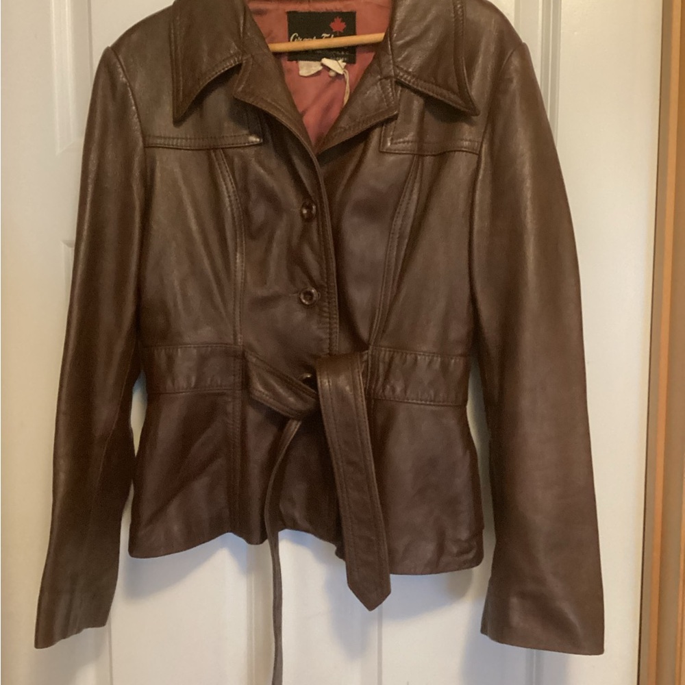 Vintage Brown Leather Jacket
